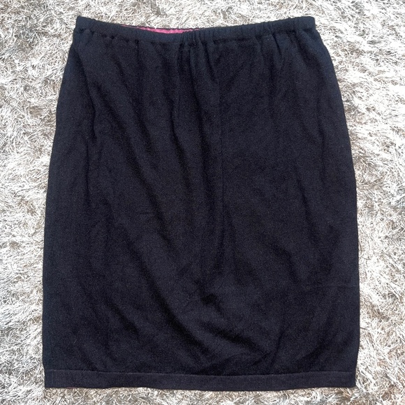 NWT Gretchen Scott Cashmere-Like Pencil Black Skirt - Picture 2 of 4